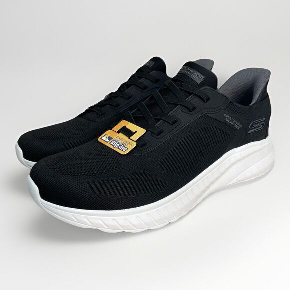 Skechers Slip-Ins Shoes Mens Size 10 Black Low Top Athletic Sneakers 118312 New - Picture 2 of 9